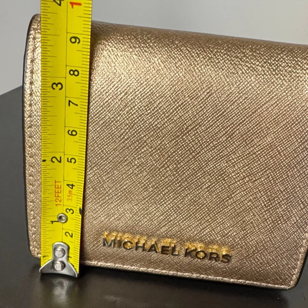 Michael Kors Metallic Gold Card Holder - Picture 12 of 12